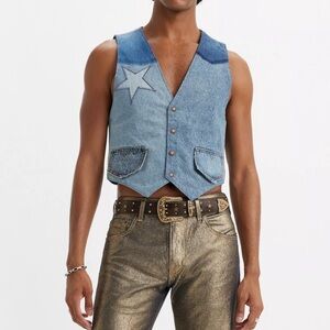 Levi’s pride collection reversable patchwork denim vest